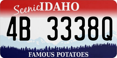 ID license plate 4B3338Q