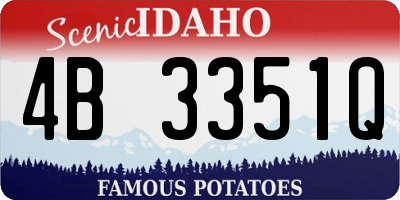 ID license plate 4B3351Q