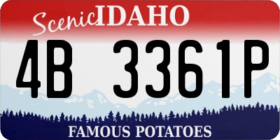 ID license plate 4B3361P