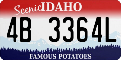 ID license plate 4B3364L
