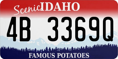 ID license plate 4B3369Q