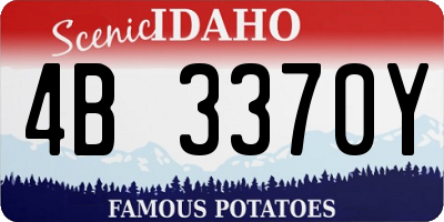 ID license plate 4B3370Y