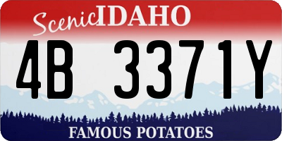 ID license plate 4B3371Y