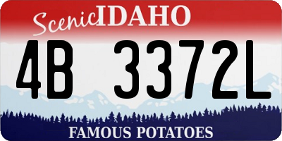 ID license plate 4B3372L