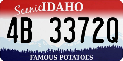 ID license plate 4B3372Q