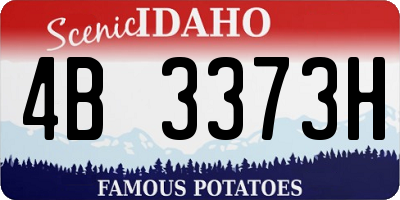 ID license plate 4B3373H