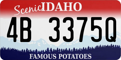 ID license plate 4B3375Q
