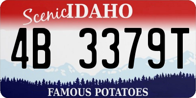 ID license plate 4B3379T