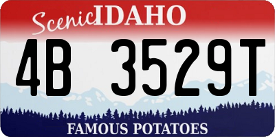 ID license plate 4B3529T