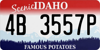 ID license plate 4B3557P