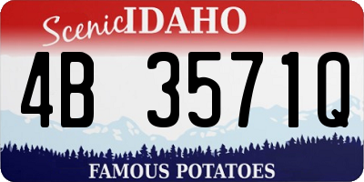 ID license plate 4B3571Q