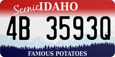 ID license plate 4B3593Q