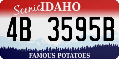 ID license plate 4B3595B