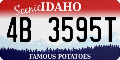 ID license plate 4B3595T