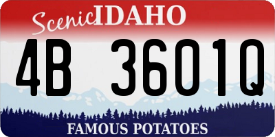 ID license plate 4B3601Q