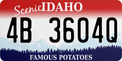 ID license plate 4B3604Q