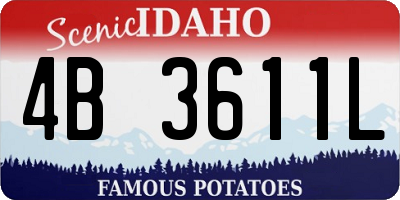 ID license plate 4B3611L