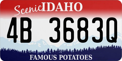 ID license plate 4B3683Q