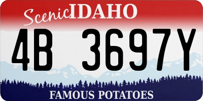 ID license plate 4B3697Y