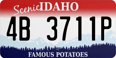 ID license plate 4B3711P