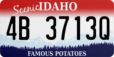 ID license plate 4B3713Q