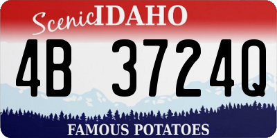 ID license plate 4B3724Q