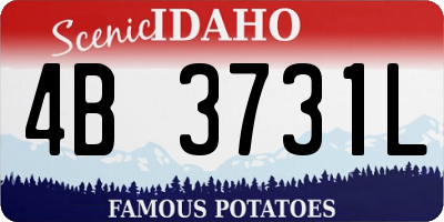 ID license plate 4B3731L