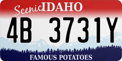 ID license plate 4B3731Y
