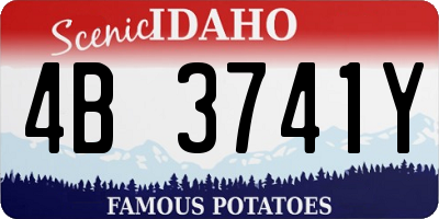 ID license plate 4B3741Y