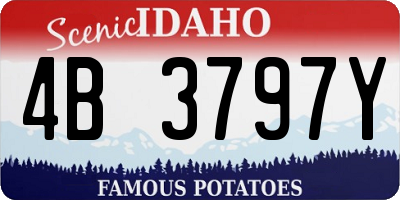 ID license plate 4B3797Y