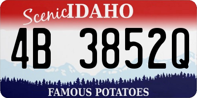 ID license plate 4B3852Q