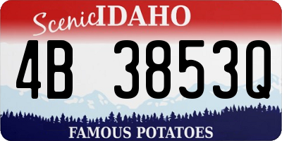 ID license plate 4B3853Q