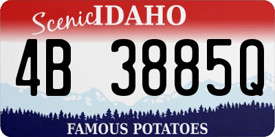 ID license plate 4B3885Q