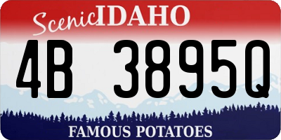 ID license plate 4B3895Q