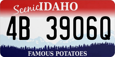 ID license plate 4B3906Q