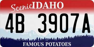 ID license plate 4B3907A