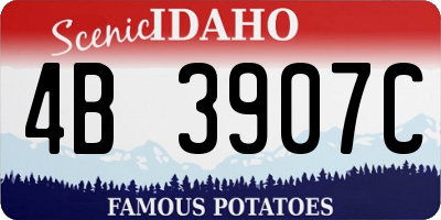 ID license plate 4B3907C