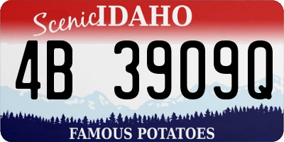 ID license plate 4B3909Q