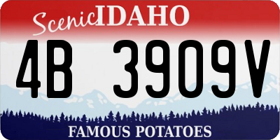 ID license plate 4B3909V