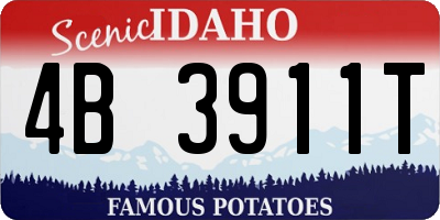 ID license plate 4B3911T