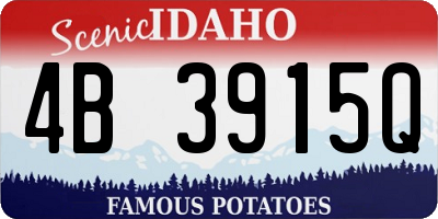 ID license plate 4B3915Q