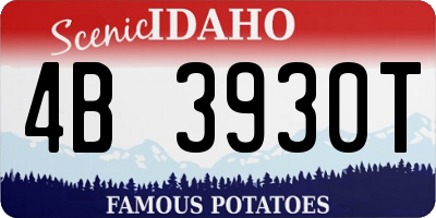 ID license plate 4B3930T