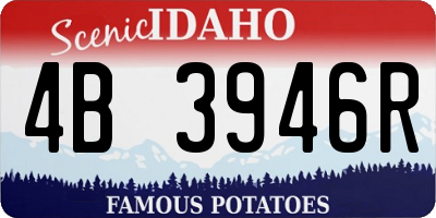 ID license plate 4B3946R