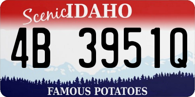 ID license plate 4B3951Q