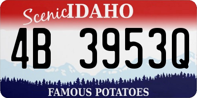 ID license plate 4B3953Q