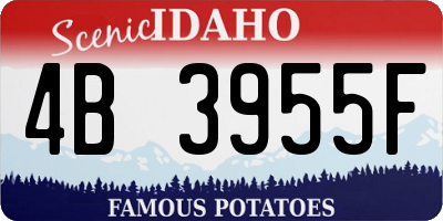 ID license plate 4B3955F
