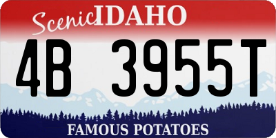ID license plate 4B3955T