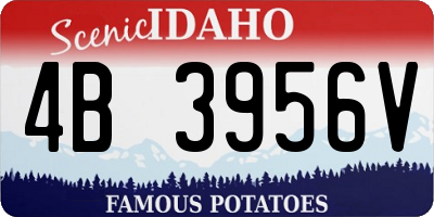 ID license plate 4B3956V
