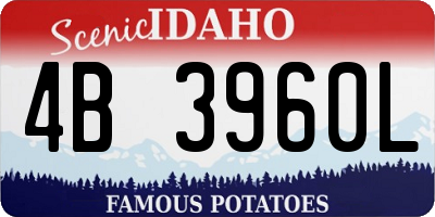 ID license plate 4B3960L