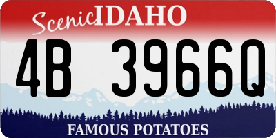 ID license plate 4B3966Q